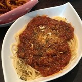 ミートソースパスタ